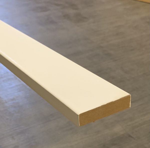 Primed MDF Baseboard 1 by 3-Taiga