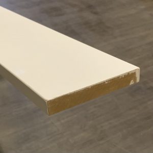 Primed MDF Baseboard 1 by 5-Taiga